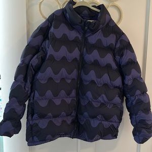 Uniqlo x Marimekko Ultra Light Down jacket w storage bag